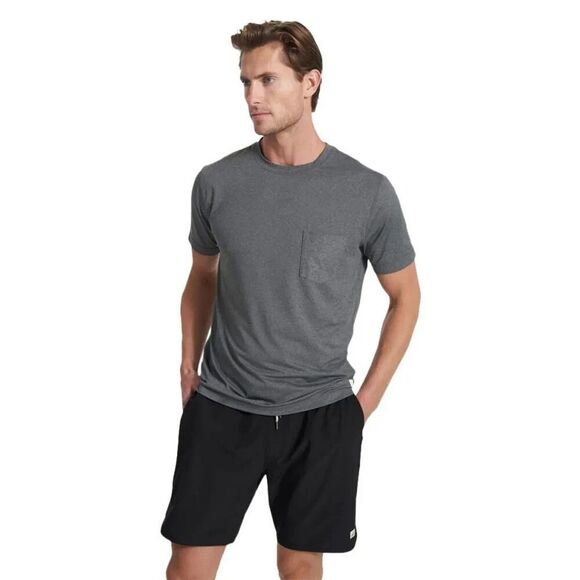 NWT'S VUORI Tradewind Performance Tee 2.0 Men's Size Small Heather Grey V1052 - Picture 1 of 4